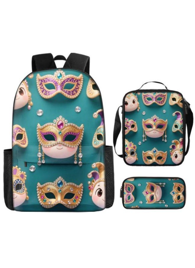 New universal cartoon new three-piece schoolbag (students, children)
