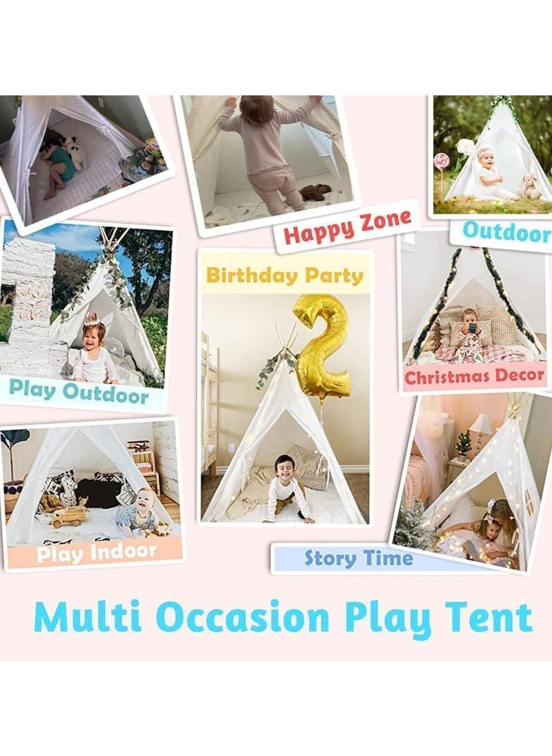 Portable Cotton Teepee Play Tent for Kids – Indoor & Outdoor Adventure Playhouse