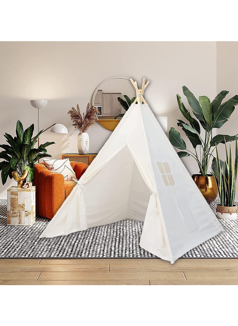 Portable Cotton Teepee Play Tent for Kids – Indoor & Outdoor Adventure Playhouse