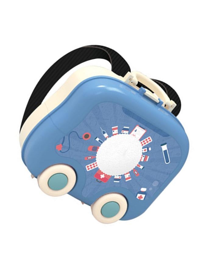 Kids Backpack Playset Develop Operational Ability Portable Safe Durable Multifunctional Toy Set Medical