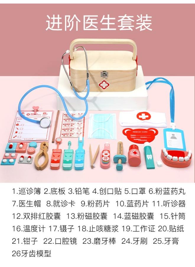 Cpc Children's Little Doctor Toy Play House Simulation Nurse Girl Real Doctor Educational Toy Set