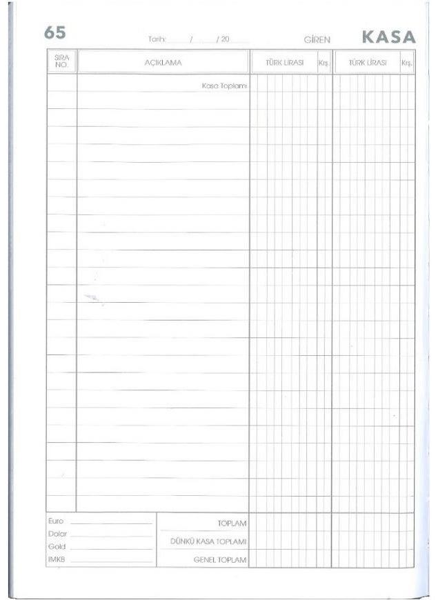 Cash Book 368 Sheets 17 x 24 cm Dark Blue