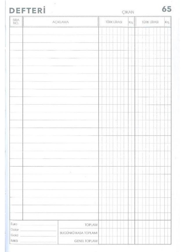Cash Book 368 Sheets 17 x 24 cm Dark Blue
