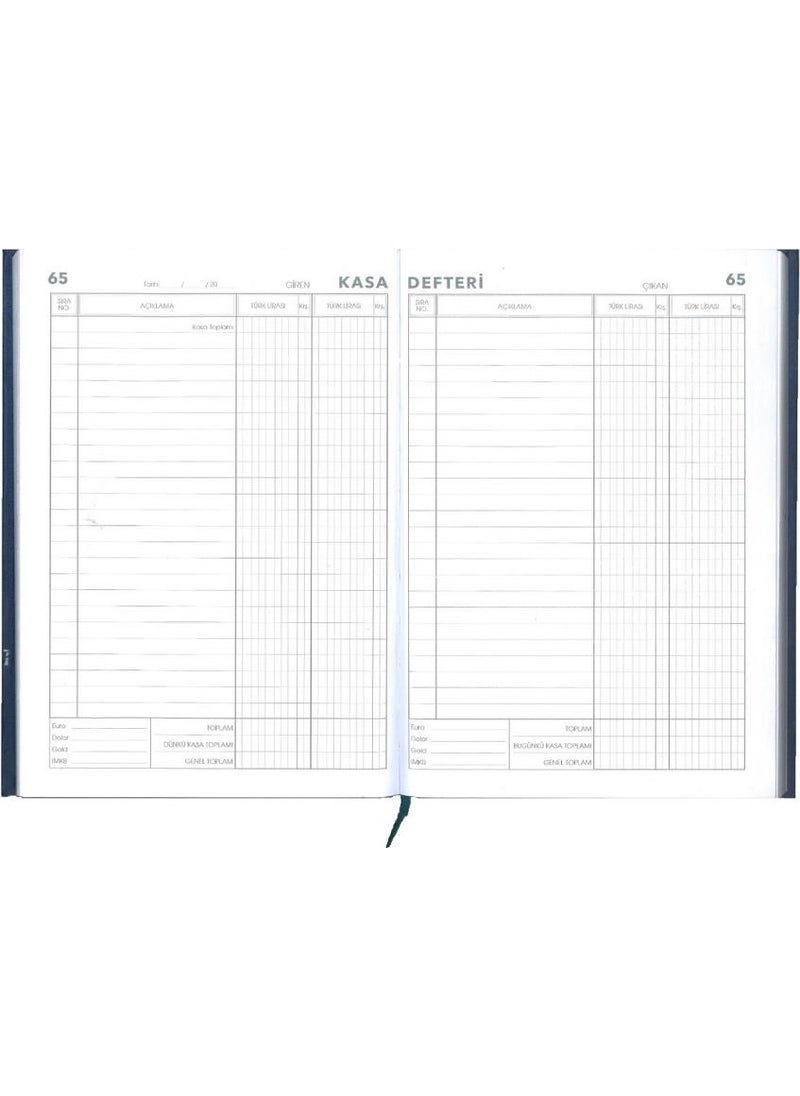 Cash Book 368 Sheets 17 x 24 cm Dark Blue