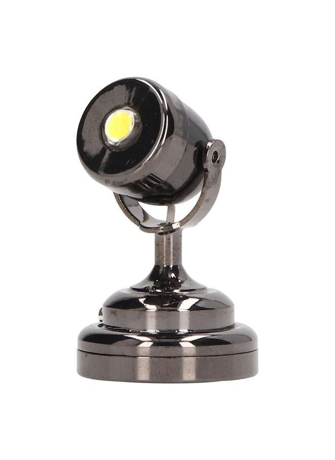 Dollhouse Laser Light LED Miniature with Base Switch for 1:12 Doll House Glossy Black