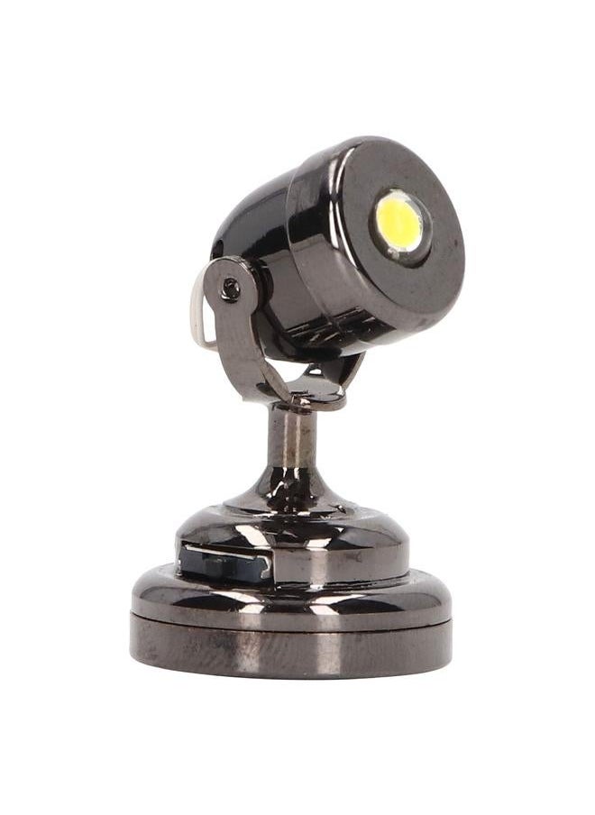 Dollhouse Laser Light LED Miniature with Base Switch for 1:12 Doll House Glossy Black