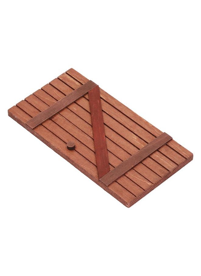 5Pcs Dollhouse Fairy Door Strong Wood High Simulation Happy Vibes Christmas for 1:12 1:6 Scale