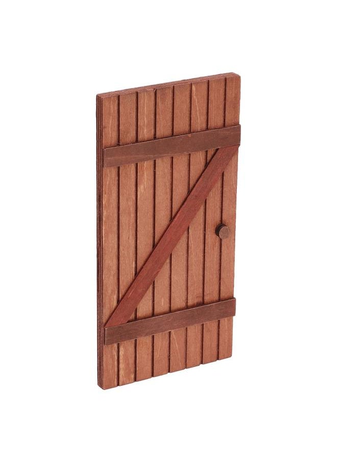 5Pcs Dollhouse Fairy Door Strong Wood High Simulation Happy Vibes Christmas for 1:12 1:6 Scale
