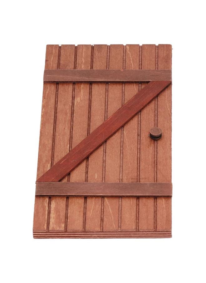 5Pcs Dollhouse Fairy Door Strong Wood High Simulation Happy Vibes Christmas for 1:12 1:6 Scale