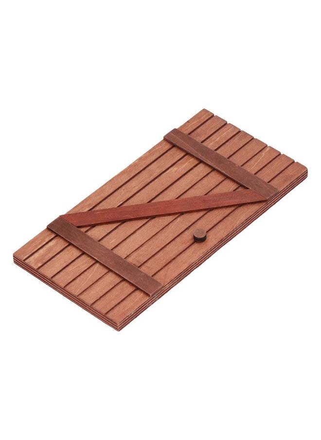5Pcs Dollhouse Fairy Door Strong Wood High Simulation Happy Vibes Christmas for 1:12 1:6 Scale