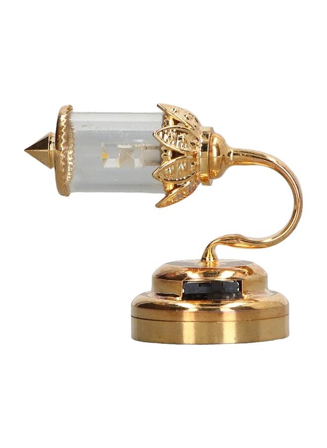 1:12 Scale Dollhouse Lamp Golden Metal Transparent Lampshade Miniature Decoration