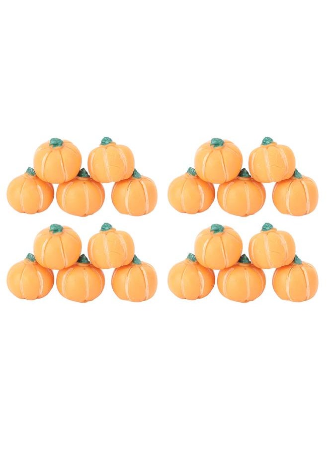 20Pcs Dollhouse Pumpkin Model Plastic Doll House Food for Kids Children
