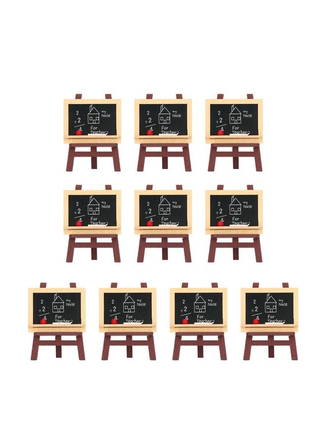10Pcs Miniature Small Blackboard Easel Realistic Lovely Dollhouse Chalkboards with for 1/12 1/6