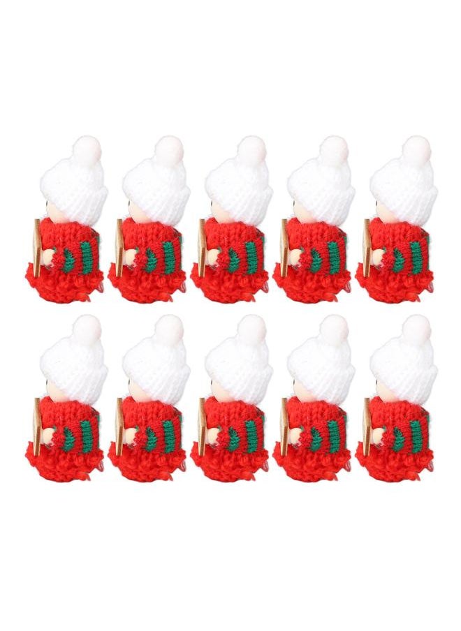 10Pcs Miniature Dollhouse Figures Mini People Dolls Christmas Decoration Accessories