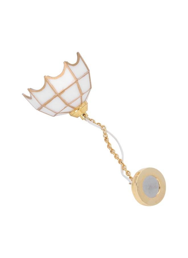1:12 Dollhouse Ceiling Lamp Model Metal White Miniature LED Decoration Accessory