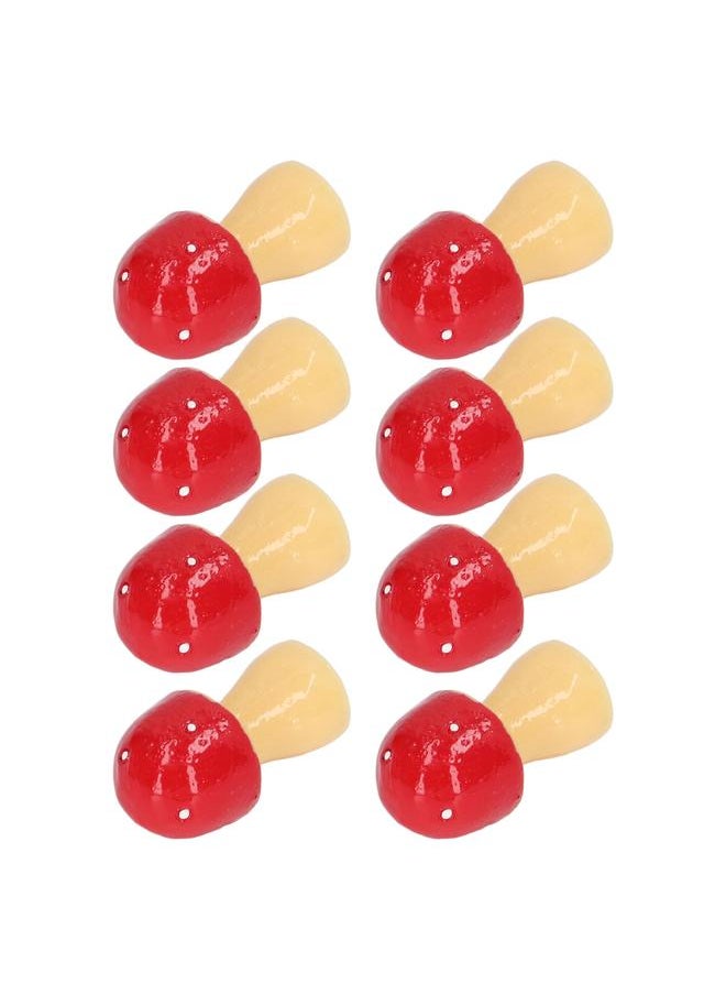 30pcs 1:12 1:6 Scale Dollhouse Mushroom Miniature Ornament Decoration Landscape