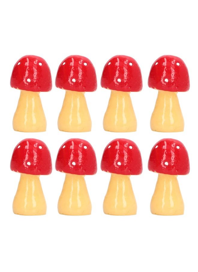30pcs 1:12 1:6 Scale Dollhouse Mushroom Miniature Ornament Decoration Landscape