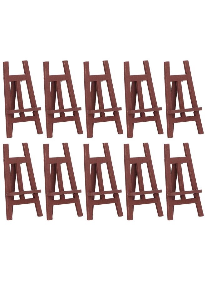 10Pcs Dollhouse Easel Detail Design Sturdy Pinewood Multi Purpose Miniature Painting for 1:12 1:6 Scale