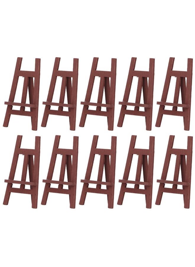 10Pcs Dollhouse Easel Detail Design Sturdy Pinewood Multi Purpose Miniature Painting for 1:12 1:6 Scale