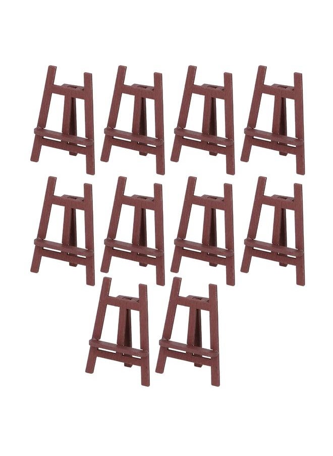 10Pcs Dollhouse Easel Detail Design Sturdy Pinewood Multi Purpose Miniature Painting for 1:12 1:6 Scale