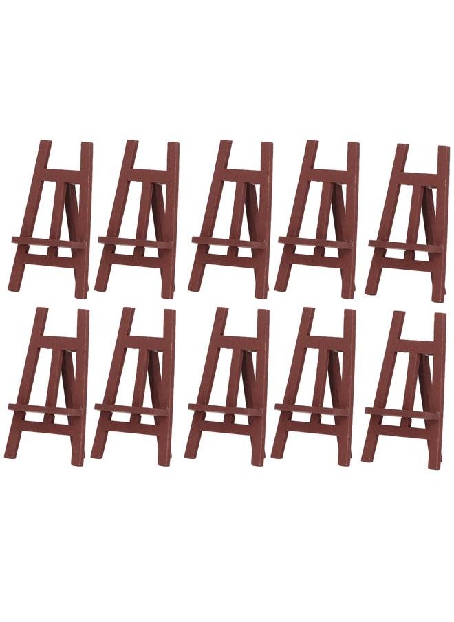 10Pcs Dollhouse Easel Detail Design Sturdy Pinewood Multi Purpose Miniature Painting for 1:12 1:6 Scale