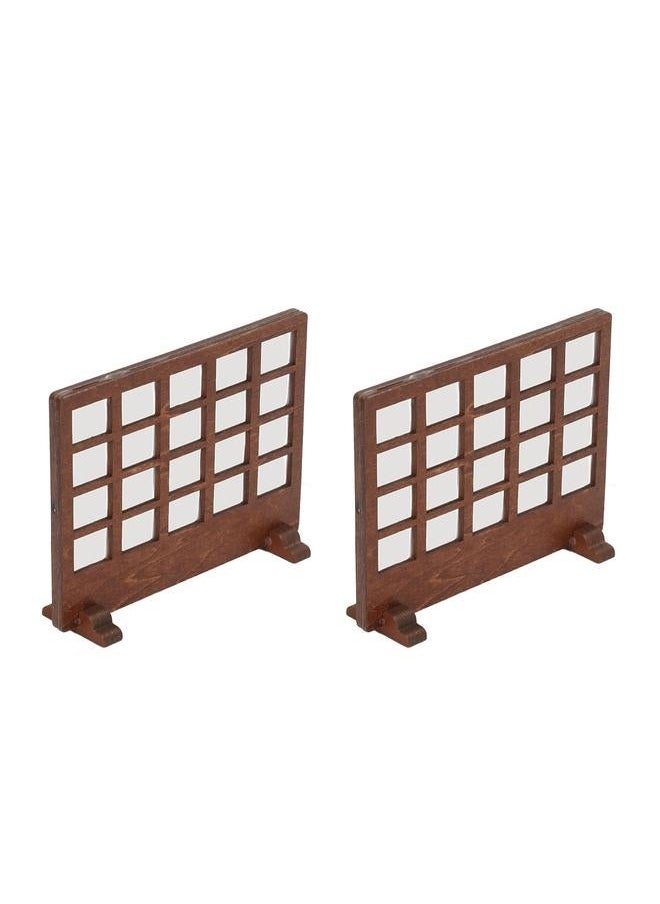 1/12 Dollhouse Wooden Screen Basswood Miniature Furniture for 1/6 Decoration