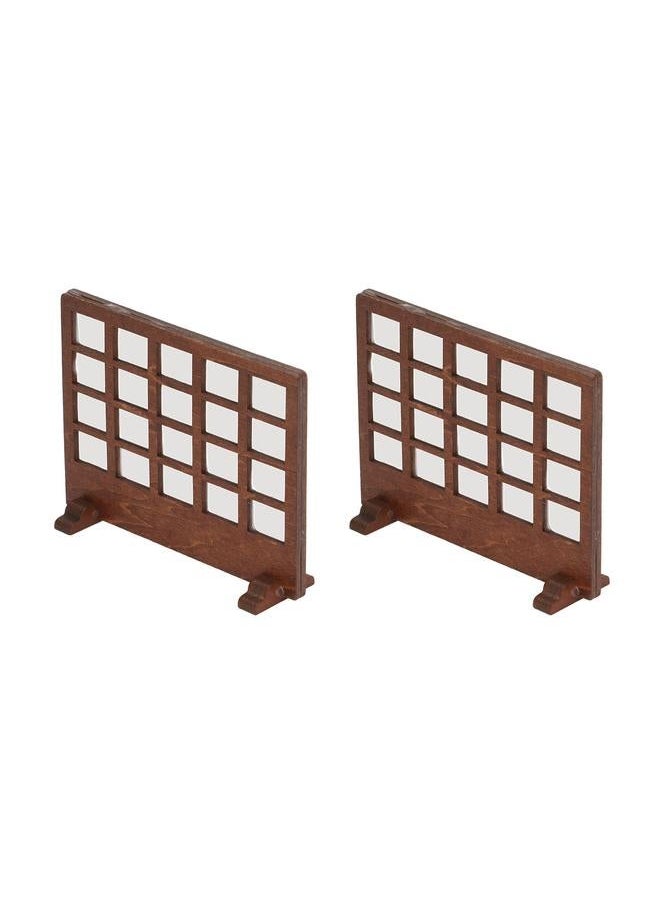 1/12 Dollhouse Wooden Screen Basswood Miniature Furniture for 1/6 Decoration