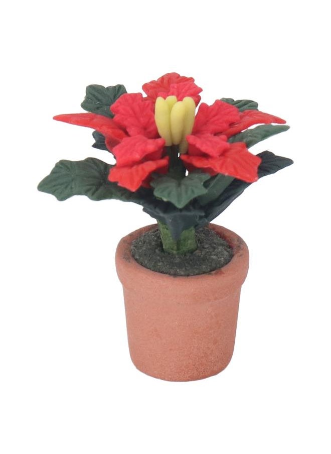 Dollhouse Miniature Clay Flower Simulation Artificial Decoration for 1/12 Accessories