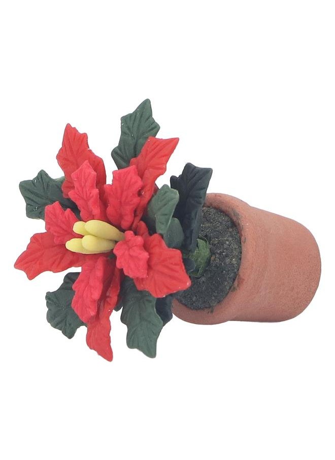 Dollhouse Miniature Clay Flower Simulation Artificial Decoration for 1/12 Accessories