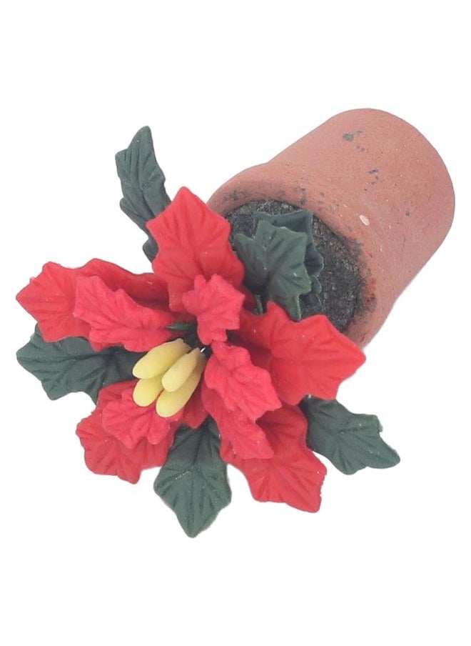 Dollhouse Miniature Clay Flower Simulation Artificial Decoration for 1/12 Accessories