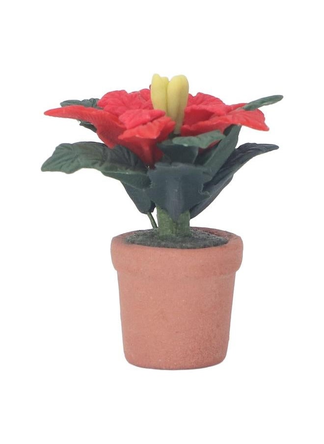 Dollhouse Miniature Clay Flower Simulation Artificial Decoration for 1/12 Accessories