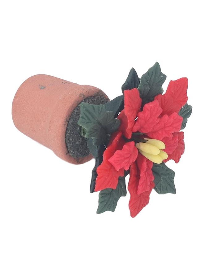 Dollhouse Miniature Clay Flower Simulation Artificial Decoration for 1/12 Accessories
