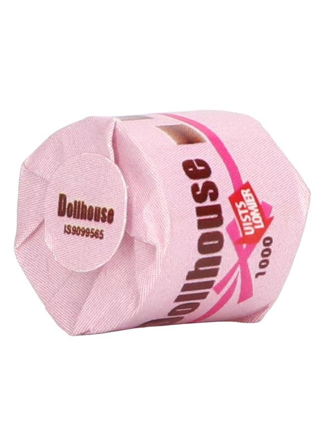 20Pcs Dollhouse Paper Towels Exquisite Realistic Portable 1:12 Miniature Scene Model Toilet for Doll House Pink