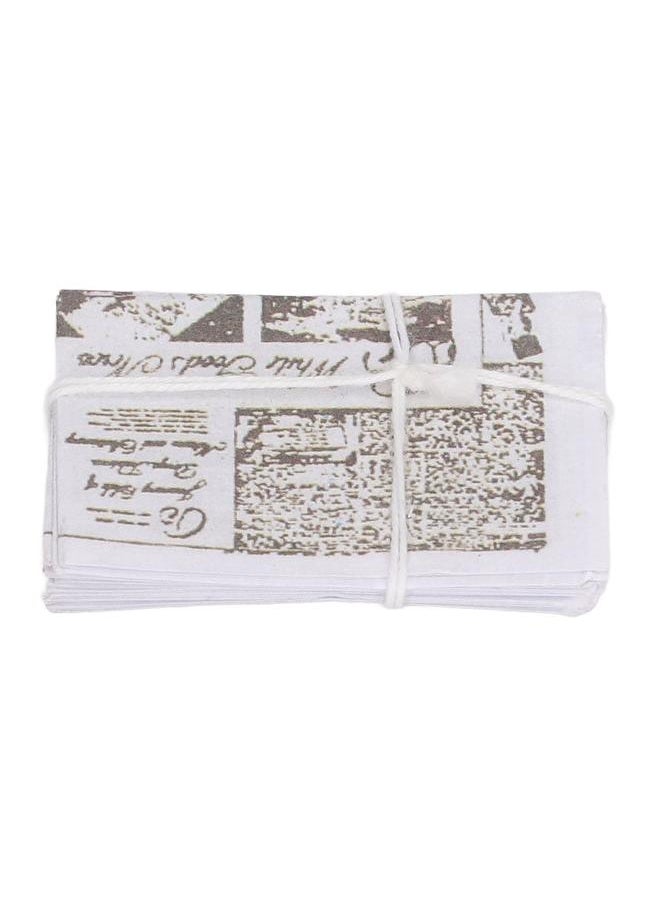 10PCS 1/12 1/6 Miniature Newspaper Lifelike Vivid Crafted Mini Handmade Doll House Study Accessory