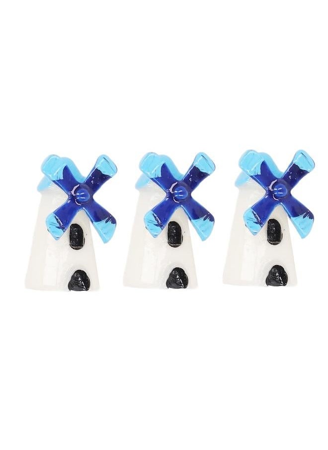50pcs Dollhouse Windmill DIY Resin Cute Micro Landscape Miniature Home Desktop Ornament