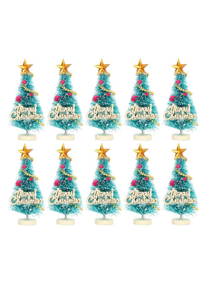 10 Pcs Dollhouse Christmas Tree Cute Beautiful Mini Model for 1/12 Miniature Doll House