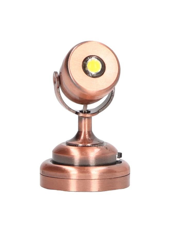 Dollhouse Laser Light LED Miniature with Base Switch for 1:12 Doll House Bronze