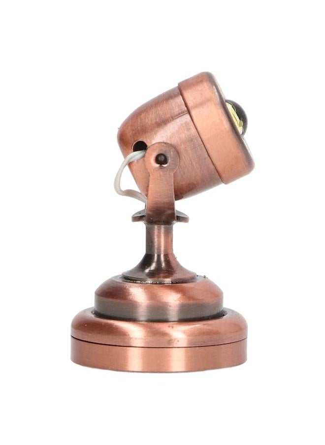 Dollhouse Laser Light LED Miniature with Base Switch for 1:12 Doll House Bronze