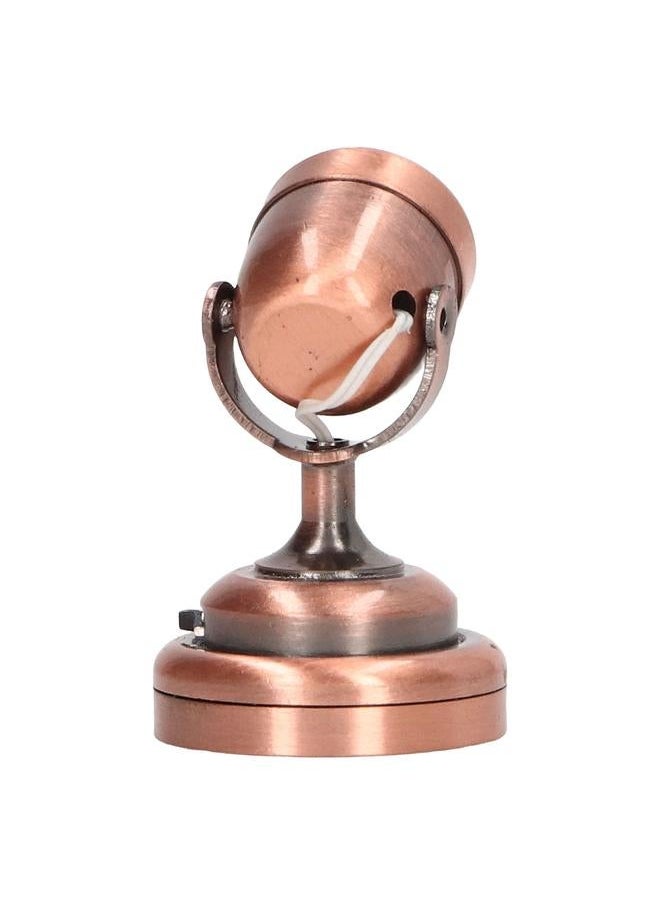 Dollhouse Laser Light LED Miniature with Base Switch for 1:12 Doll House Bronze