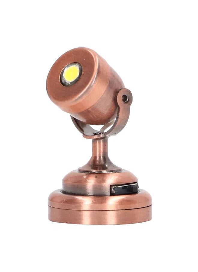 Dollhouse Laser Light LED Miniature with Base Switch for 1:12 Doll House Bronze