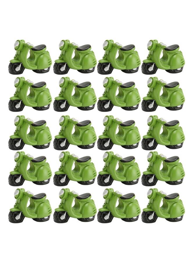 20Pcs Dollhouse Motorcycle Mini Resin Realistic Miniature for 1/12 1/6