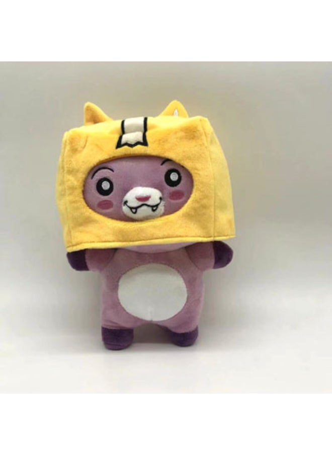 Lankybox Paper Box Plush Doll - Adorable Cat Head Costume Plush Toy