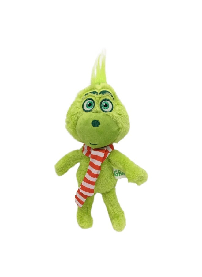 Grinch Plush Toy - Green Furry Creature Stuffed Animal
