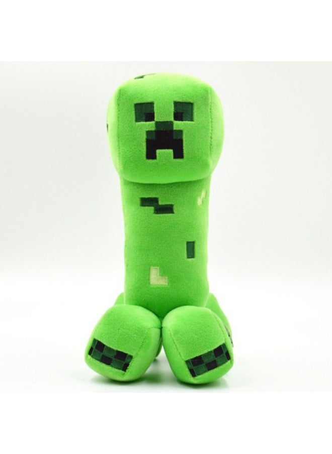 Minecraft Plush Toy - Creeper Steve Plush Doll with Tiger Cat, Spider, and Ender Dragon