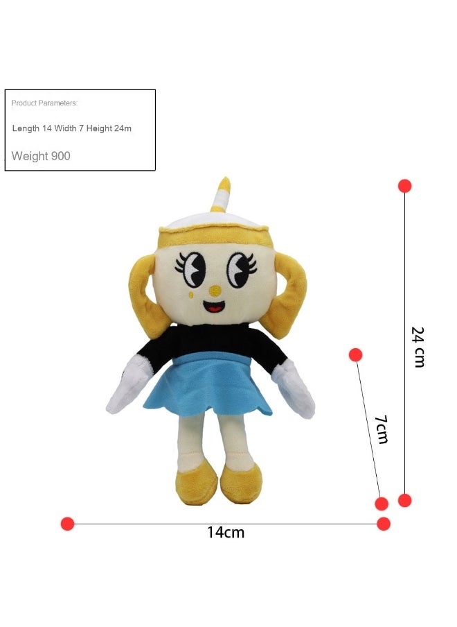 New Cuphead Show Plush Toy - Kid's Cuphead Adventure Stuffed Doll