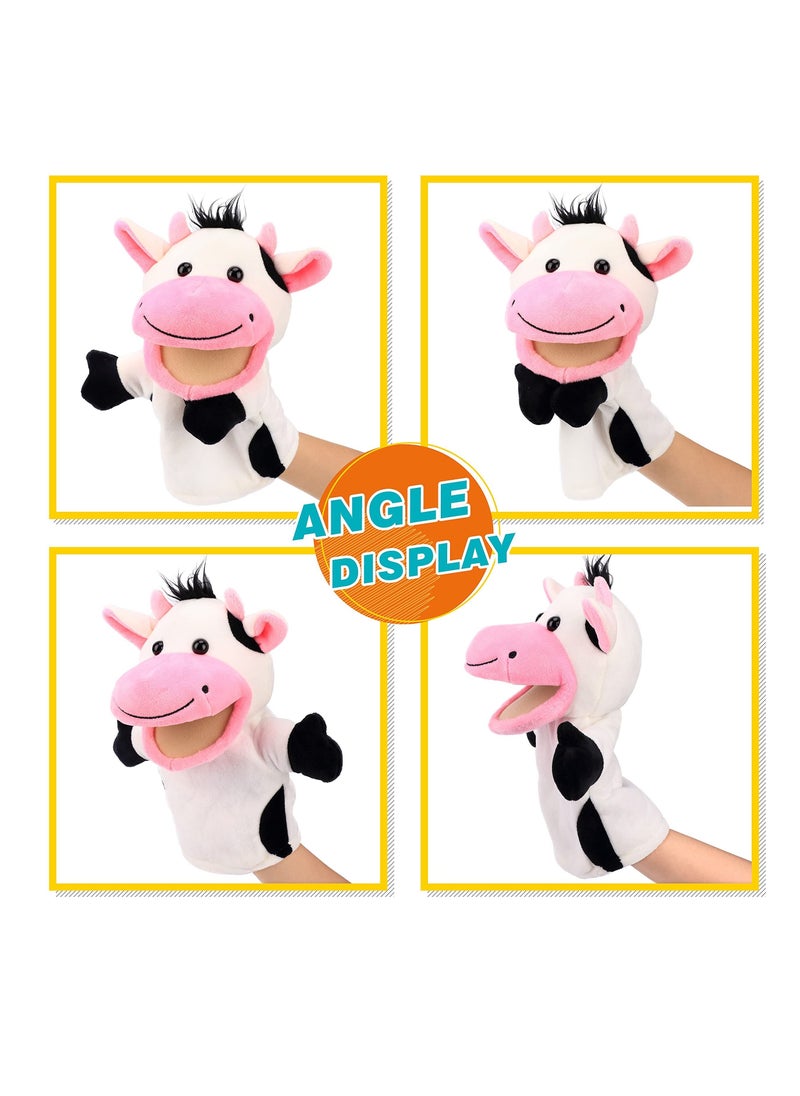 Hand Puppet with Movable Mouth and Arms Interactive Stuffed Animal Toy