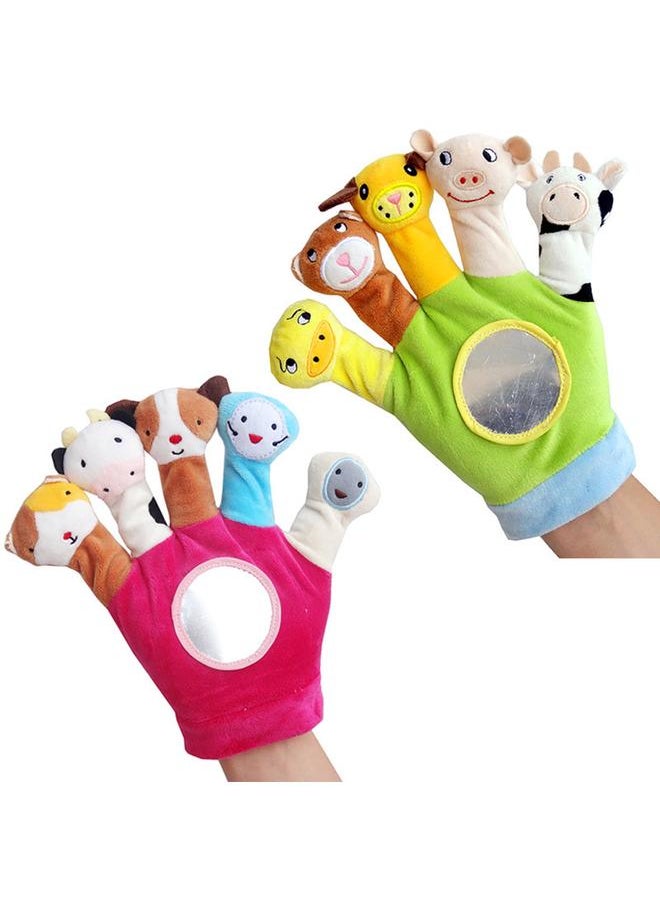 Glove Cartoon Animal Finger Plush Toys Children Baby Doll Kids Educational Hand Puppets Toy