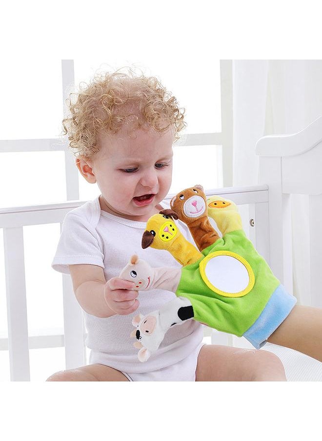 Glove Cartoon Animal Finger Plush Toys Children Baby Doll Kids Educational Hand Puppets Toy
