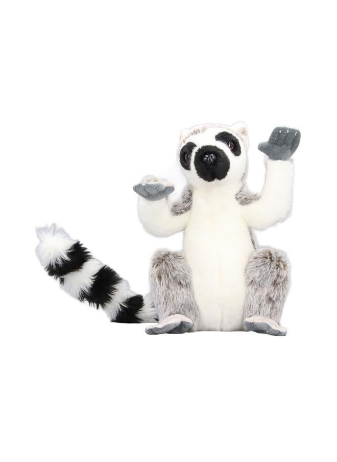 Plush Lemur Toy Soft Realistic Soothe Hook And Loop Lovely Stuffed for Children