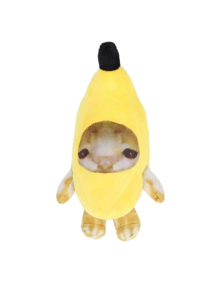 Banana Cat Plush Toy Multipurpose Funny Decompression Cute Cartoon Soft Cozy Stuffed Animals for Presents Home Decor 30cm/11.8in